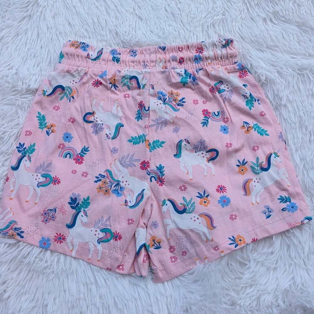 Pack of Colorful Kids' Shorts with Whimsical Unicorn & Seaside Themes NWOT - Picture 9 of 10
